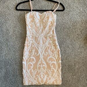 Windsor Homecoming Dress- Haylie Sequin Short Party Dress